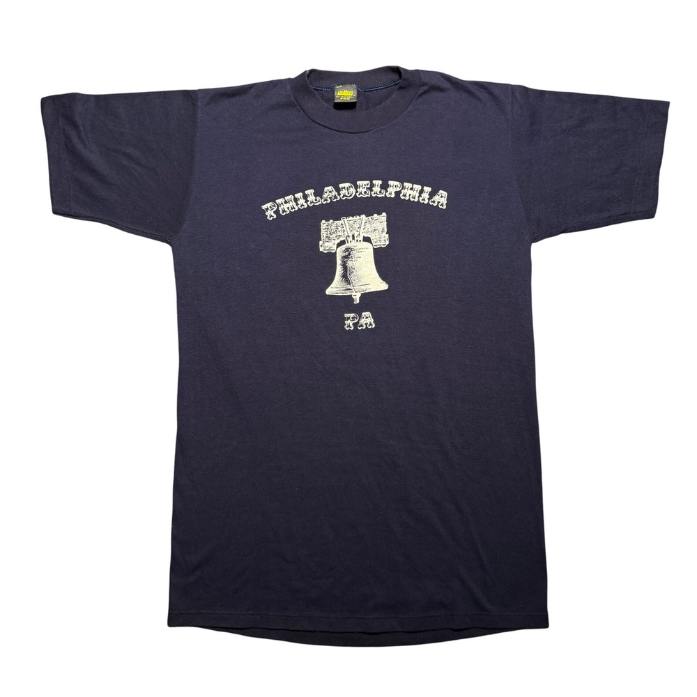 Vintage 80s Philadelphia Liberty Bell T-Shirt Navy M